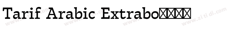 Tarif Arabic Extrabo字体转换